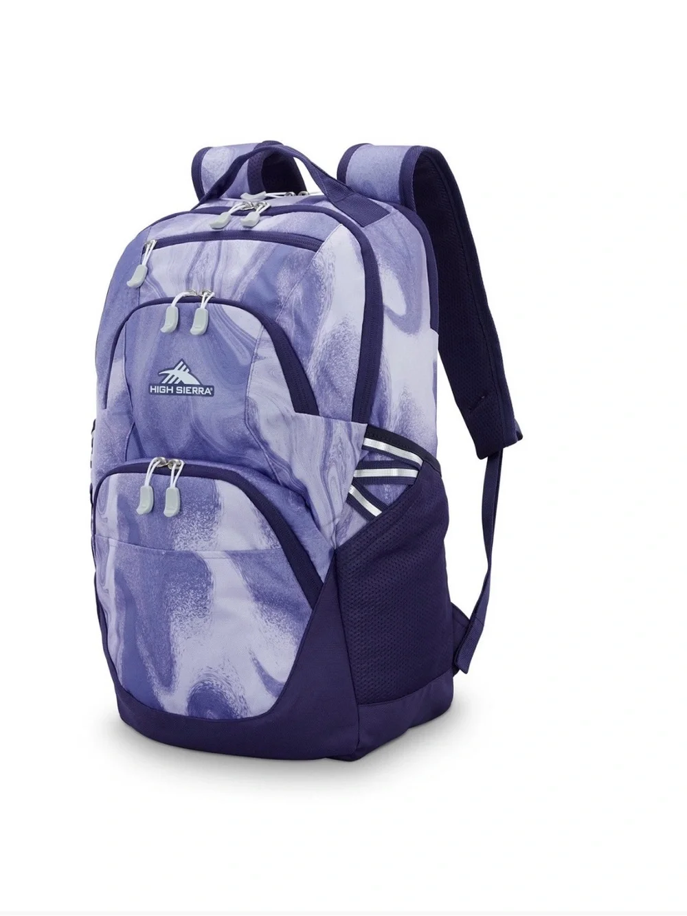 High Sierra Purple Swirl Pattern Backpack for Men